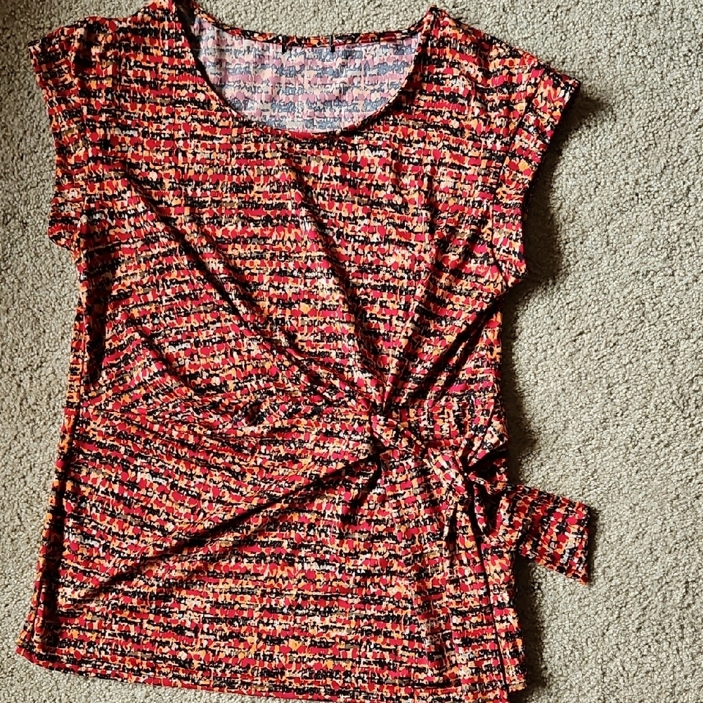 Notations 2 Piece matching Midi Skirt And Side Tie Top - Picture 3 of 9